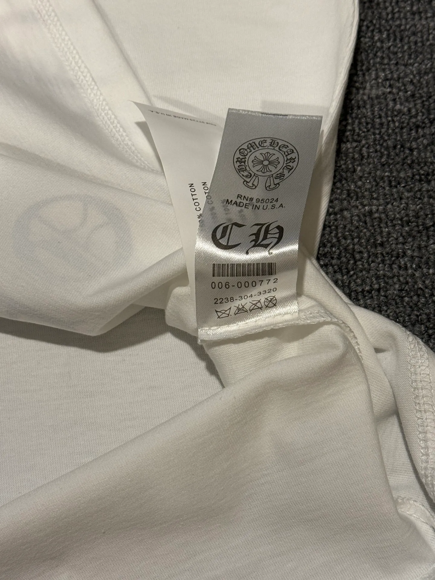 （ ） :YH 021 CH LOGO 1:1 Same Style 32 Breathable 1x 1 oversize 1:1 :White Black Size:S-XL